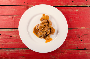 Chicken fillet. Delicious dish with spices.