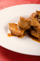 Chicken fillet. Delicious dish with spices.