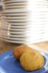 fried appetizers on a white dish