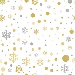 Christmas New Year decorative background pattern vector