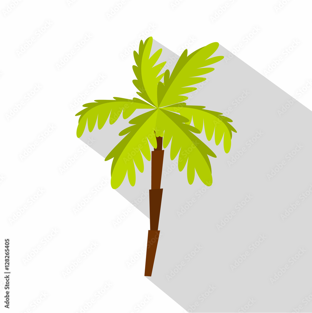 Poster palm tree icon. flat illustration of palm tree vector icon for web isolated on white background