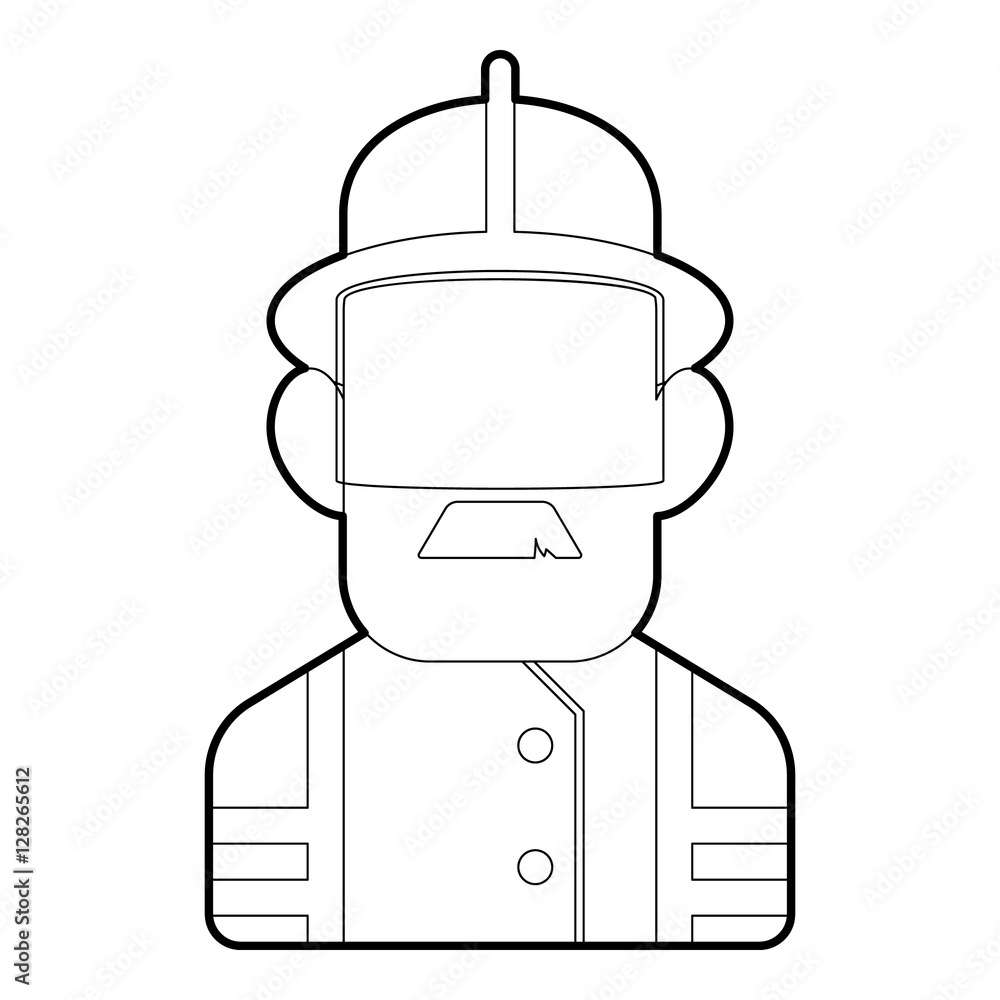 Poster builder icon. outline illustration of builder vector icon for web design