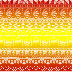 Seamless pattern in African style. Bright, interesting ethnic pattern.