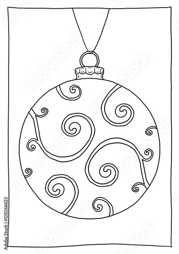 "Ausmalbild Christbaumkugel Ornamente" Stockfotos und lizenzfreie