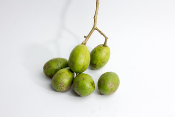 fresh hog plum growing on a tree,Otaheite apple rings.