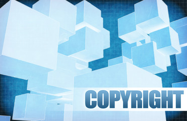 Copyright on Futuristic Abstract