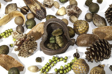 Christmas festival background image of traditional potpourri