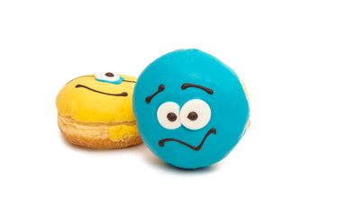 homemade donuts into the glaze