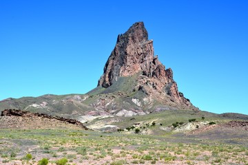 Fototapeta na wymiar Rock near the Monument Valley in Arizona.