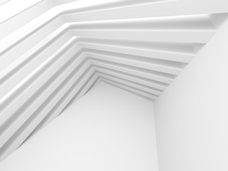 Abstract White Interior. Architecture Background