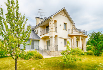 
Russia,Moscow region,beautiful country house in the exclusive village