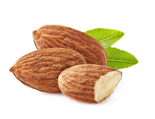 Almonds kernel in closeup