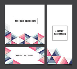 Template Banner Background Abstract, Vector illustration