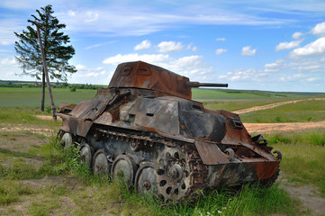 Fototapeta na wymiar Rusty tank.