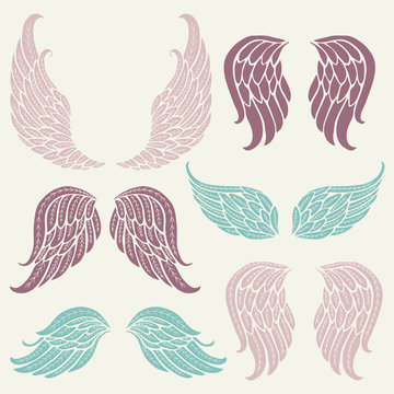 Set of angel wings