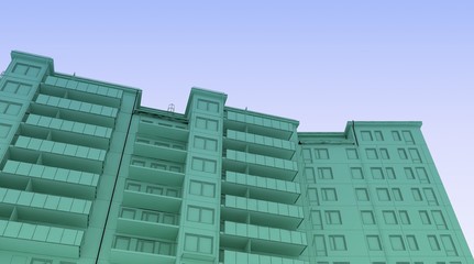 3D architecture abstract	