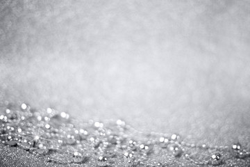 Silver decorative beads