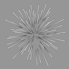 Obraz premium Abstract vector rays