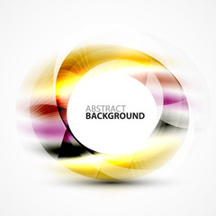 Shiny blurred cicrle template