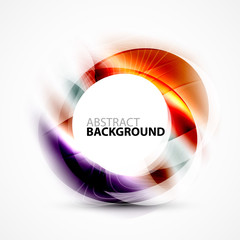 Shiny blurred cicrle template