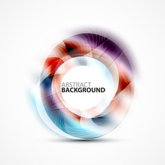 Colorful abstract circle banner