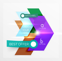 Banners, business backgrounds and presentations infographics