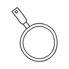 silhouette monochrome with pans with handling vector illustration