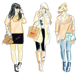 illustrazione di donne alla moda