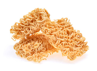 instant noodle isolated on white background