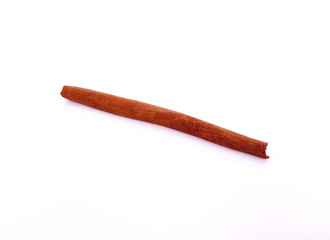 cinnamon on white background