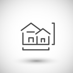 House project line icon