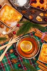 Christmas Holiday Tea Time. Selective focus.