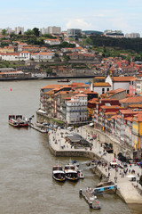 Fototapeta na wymiar Panorama of Porto city, Portugal