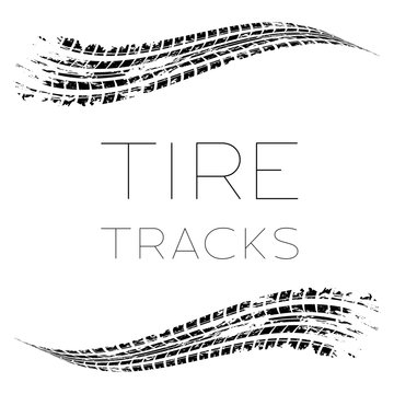 Tire tracks waving
