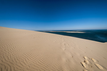 Fototapeta na wymiar Desert in French's west coast