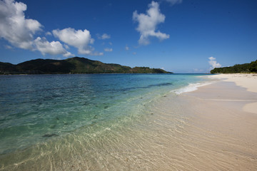 Fototapeta na wymiar Seychelles Beach Curieuse