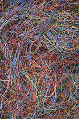 Electrical cable and wire as background