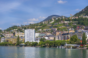 Fototapeta na wymiar Montreux, Lake Geneva, Switzerland