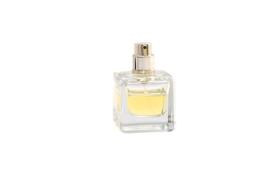 women's perfume bottle on a white background