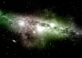 galaxy in a free space