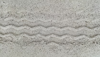 Wheel track on the sand