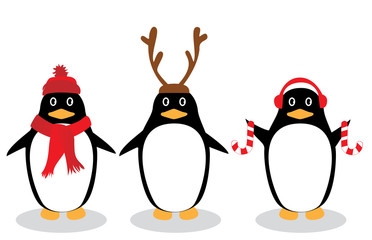 Fototapeta premium Vector Funny Penguins