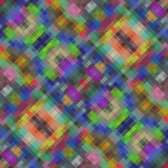 Kaleidoscopic low poly rhomb style vector mosaic background