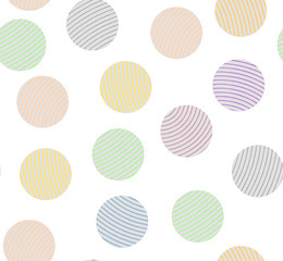 A pattern of striped circles