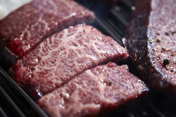 Grilling aged beef 