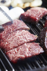 Grilling aged beef 