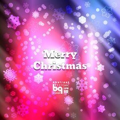 Abstract background snowflakes Merry Christmas