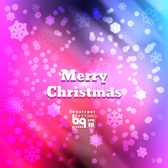 Abstract background snowflakes Merry Christmas