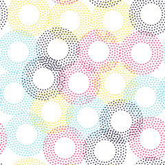 Color universal geometric seamless pattern