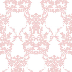 Vintage Baroque ornament pattern. Vector damask decor. Royal Victorian texture for wallpapers, textile, fabric